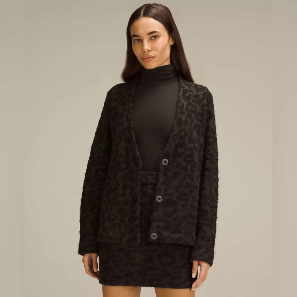 NWT - lululemon wool blend jacquard cardigan - Size Large